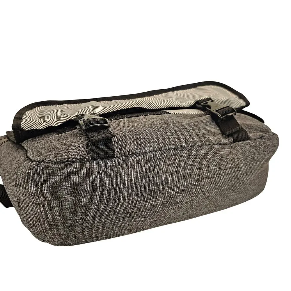 SwissGear Gray Messenger Bag Laptop Shoulder Bag Crossbody 15” Travel Work